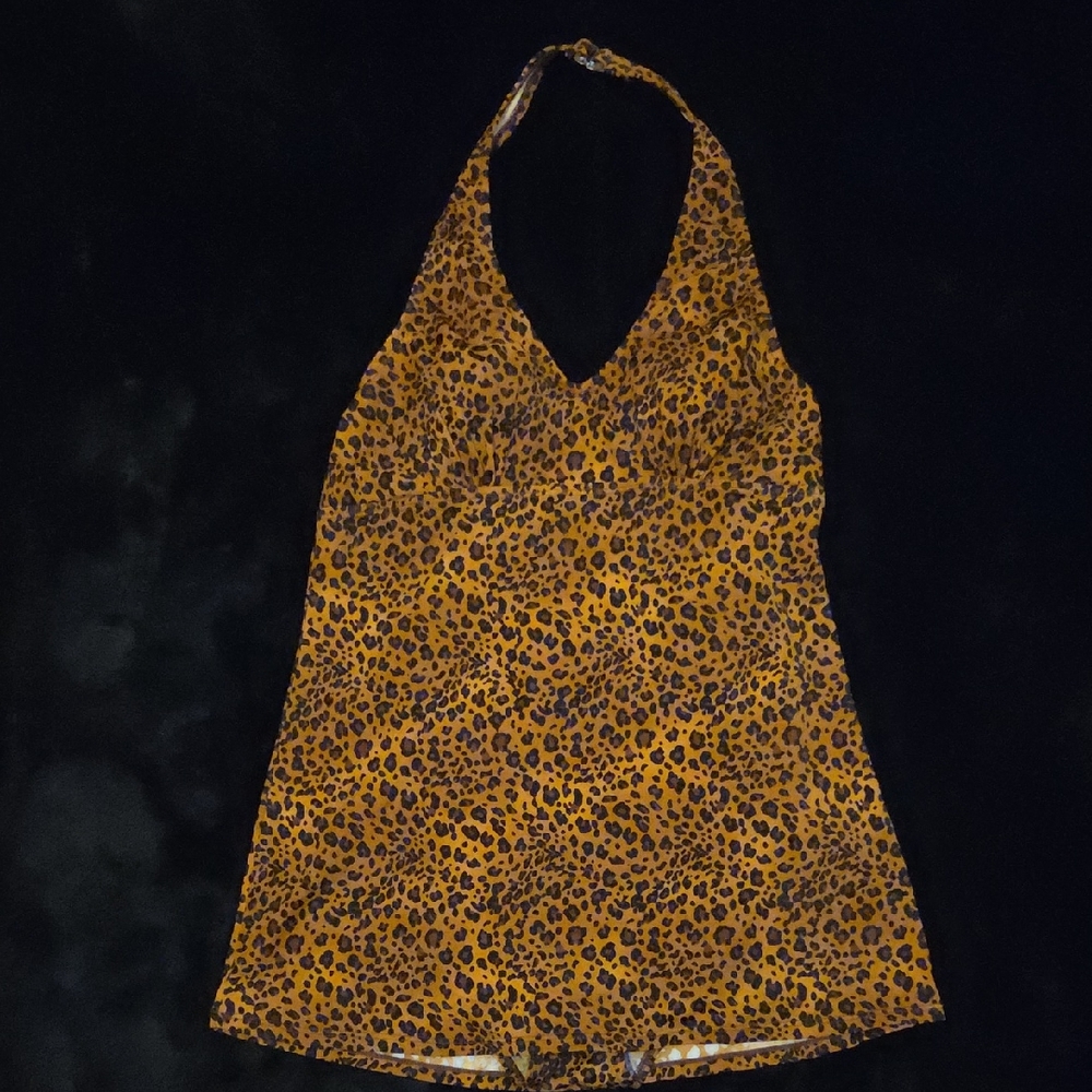 3/15🦇 Leopard Print One Piece Swimsuit